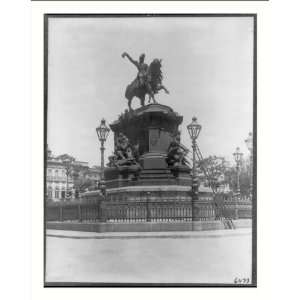  1834, full view of statue in Tiradentes Square, Rio de