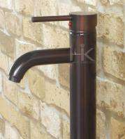 Single Handle Oil Rubbed Bronze Finish Bathroom Faucet  