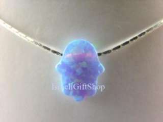   with fire blue pink opal hamsa hand jewish symbol for protection