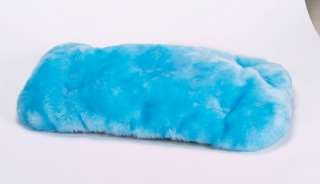 Slumber Pet Cloud Dog Bed Cushion Faux Fur SM Blue  
