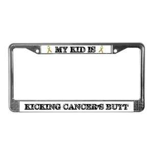 Childhood Cancer Awareness Health License Plate Frame by 