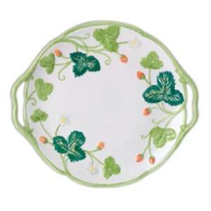 Minton Victoria Strawberry Hand Painted Cake Plate  