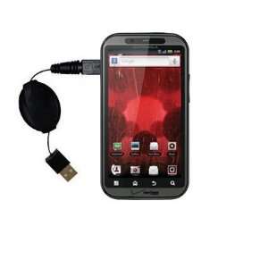  Retractable USB Cable for the Motorola DROID Bionic with 