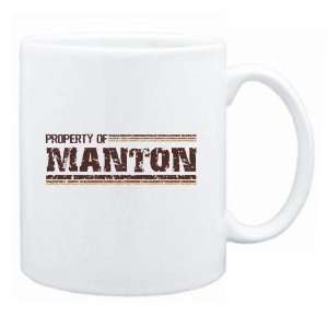  New  Property Of Manton Retro  Mug Name