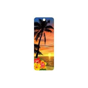  Palm Tree At Sunset 3 D Bookmark