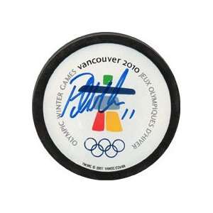 Patrick Marleau Autographed Puck   Pre Sell Olympic  