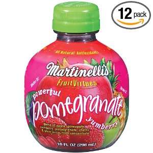 Martinellis Fruit Virtues, Pomegranate Yumberry, 10 Ounce (Pack of 12 