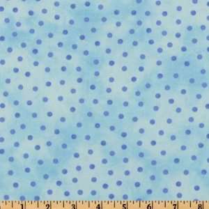  44 Wide Celebration Dots Royal/Aqua Fabric By The Yard 