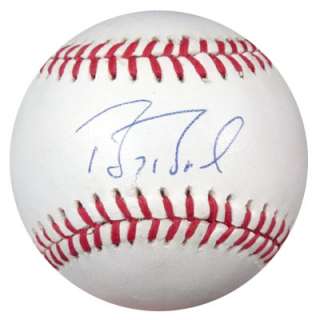 Barry Bonds Autographed Signed NL Baseball PSA/DNA #E21963  