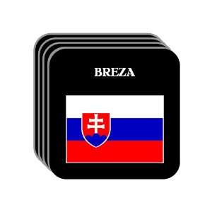  Slovakia   BREZA Set of 4 Mini Mousepad Coasters 