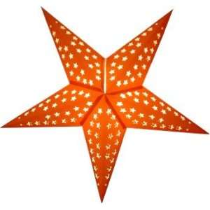  Solid Orange Paper Star Light