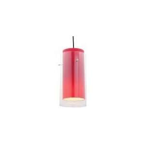  Tali GnG Clear Outer Red Inner Mini Pendant Light 4.75 