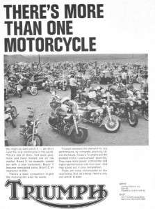 1965 Triumph Bonneville Motorcycle More Than One Original Ad  