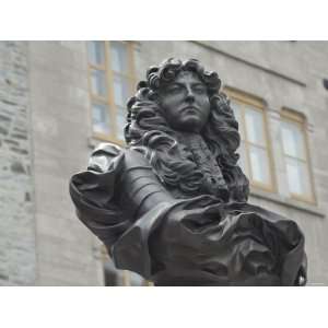 Bust of French King Louis XIV in the Historic District of Quebec City 