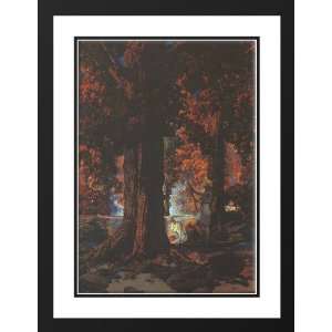  Parrish, Maxfield 28x38 Framed and Double Matted Golden 