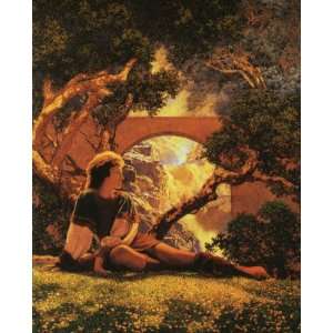  Hand Made Oil Reproduction   Maxfield Parrish   24 x 30 