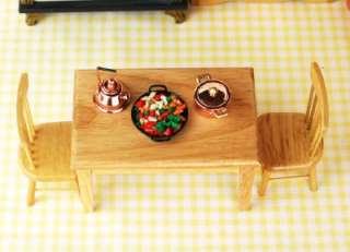 Dollhouse Miniature Kitchen Furniture Table Chair  