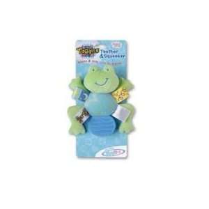  Mary Meyer Taggies Teether and Squeaker Rattle Green Frog 