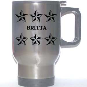  Personal Name Gift   BRITTA Stainless Steel Mug (black 