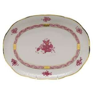 Herend Chinese Bouquet Raspberry Tray 10.5x8 Kitchen 