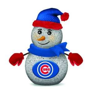  Chicago Cubs 4 Inch Tabletop Snowman (Set of 2) Sports 