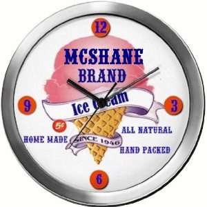  MCSHANE 14 Inch Ice Cream Metal Clock Quartz Movement 