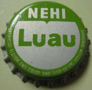 NEHI LUAU cork lined Soda CROWN, Bottle CAP Royal Crown  