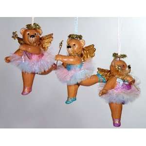 Katherines collection Ballet angel fairy bear Christmas ornament 