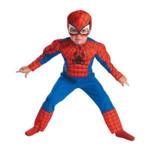  Disguise DI50122 T2T Toddler Spider Man Muscle Costume 