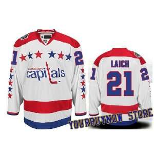 NHL Gear   Brooks Laich #21 Washington Capitals Third White Jersey 