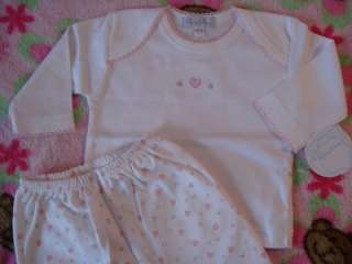 NWT *Kissy Kissy* Pink Hearts Baby Girl Layette Outfit PREEMIE ~ SOLD 