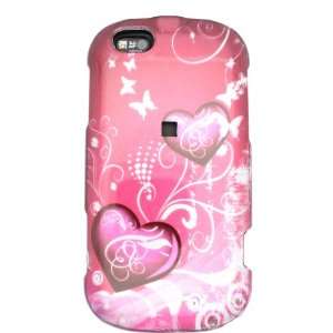  Cuffu   Pink Heart   Motorola CliQ XT / Quench Case Cover 