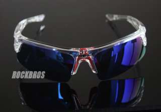   Pro Cycling Glasses Sports Sunglasses XT608 Shiny Clear  