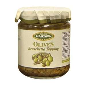 Mantova Olives Bruschetta Topping 6 Oz  Grocery & Gourmet 