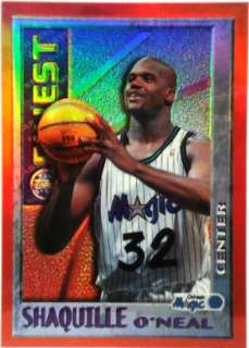 1995 96 Finest Mystery Refractor Test Shaquille ONeal  