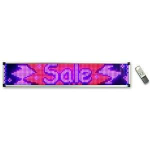 Ad Lite Programmable 4 Color LED Window Sign Display (RBPP) 19.5 x 102