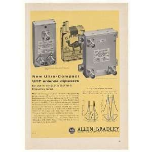  1966 Allen Bradley UHF Antenna Diplexers Print Ad