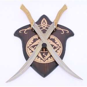  Lord of the Rings Legolas Sword Knives with Plaque 