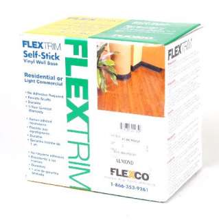 features brand new flexco flex trim self stick vinyl wall base 4 x 20 