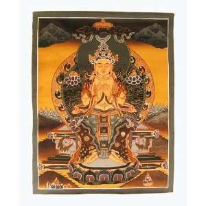   Painting Future Buddha Maitreya Dharmachakra Mudra 