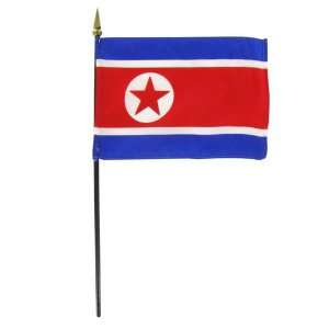  North Korea 4 x 6 Stick Flag Patio, Lawn & Garden