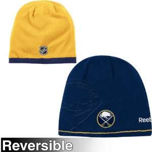  Reebok Buffalo Sabres Youth Center Ice Reversible Knit Hat 