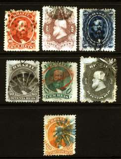 Early Brazil #53 #60 1866 Set VF Used 7 items  