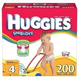  Huggies Diapers Size4; Quantity 200 LeakLock protection 