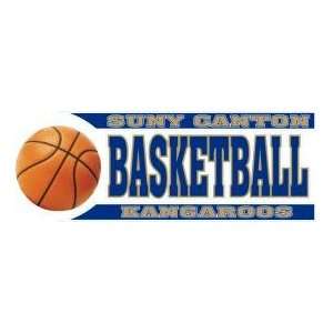  DECAL B SUNY CANTON KANGAROOS BASKETBALL WITH BALL   9 x 