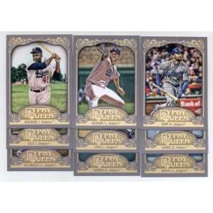  2012 Topps Gypsy Queen Los Angeles Dodgers Base Team Set 