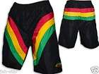 Rasta Reggae SHORTS 3 stripes Bob Marley Free size UK