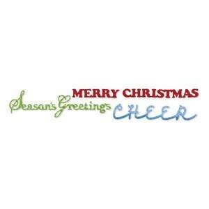   Die Phrase Cheer, Merry Christmas & Seasons Arts, Crafts & Sewing