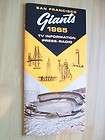 San Francisco Giants 1965 baseball Media Guide Super condition  