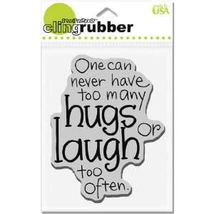  Stampendous Cling Rubber Stamp Hugs & Laughs; 3 Items 